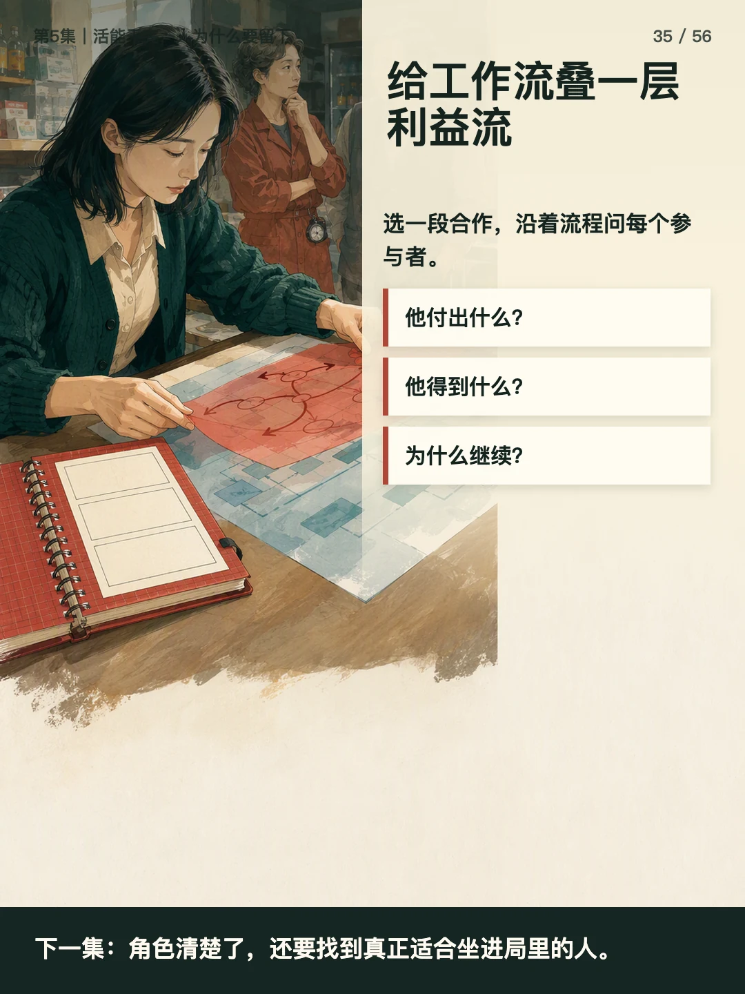 给工作流叠一层利益流