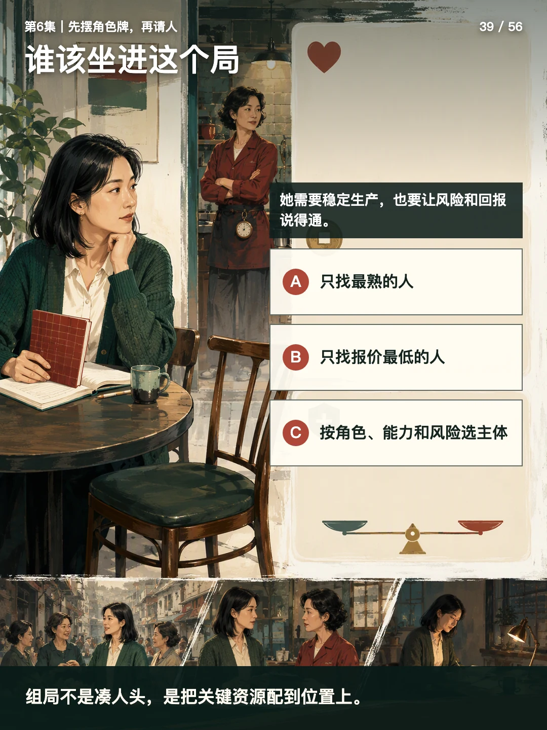 谁该坐进这个局
