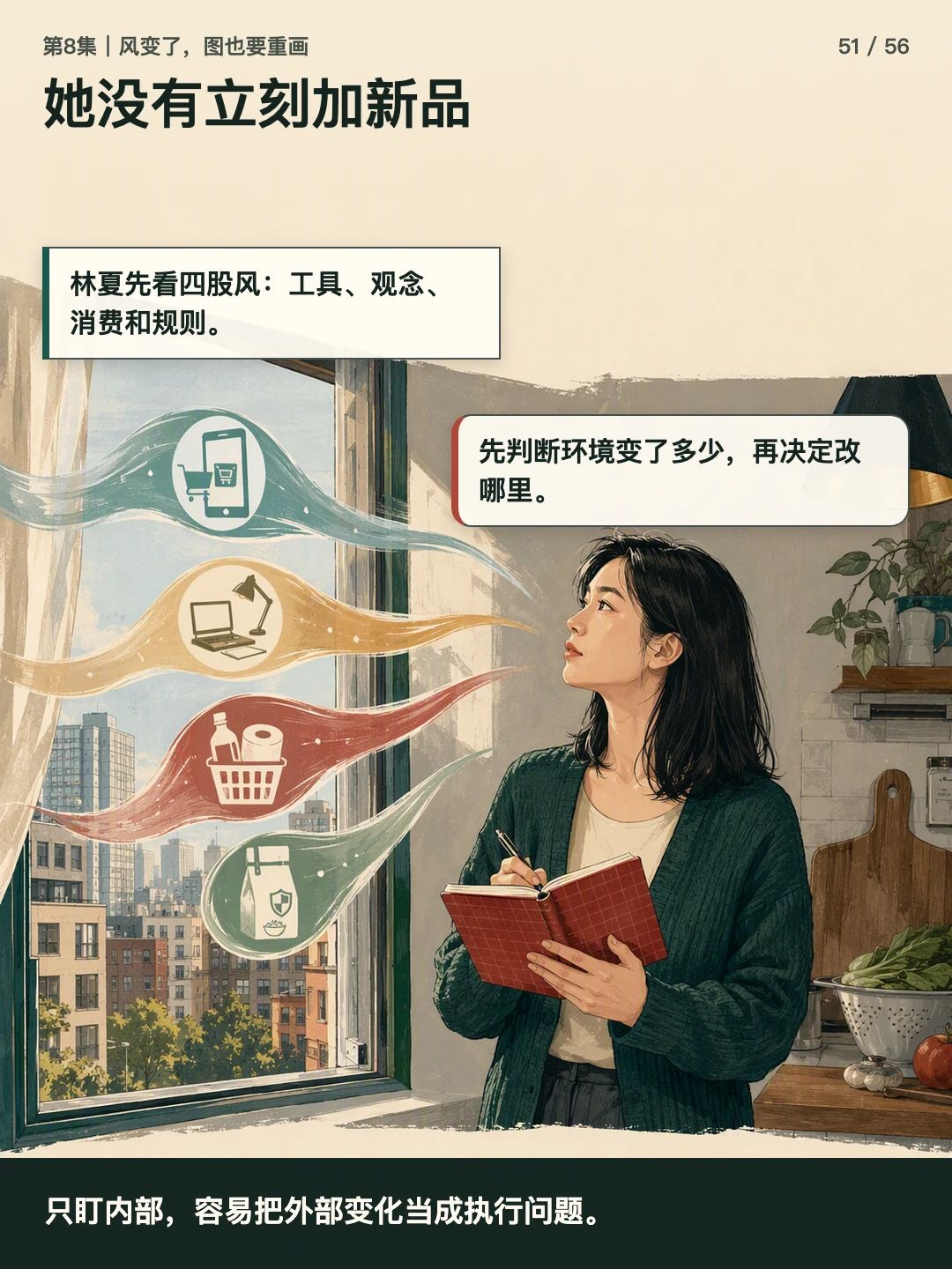 她没有立刻加新品