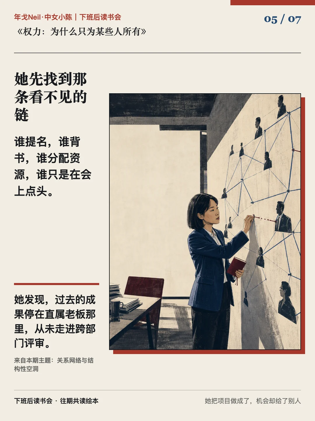 她先找到那条看不见的链