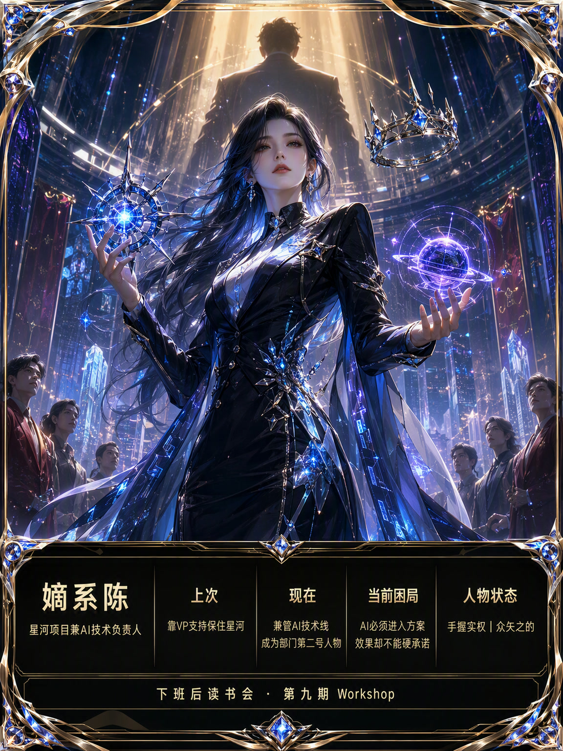 嫡系陈人物卡：星河项目兼AI技术负责人，手握实权，众矢之的